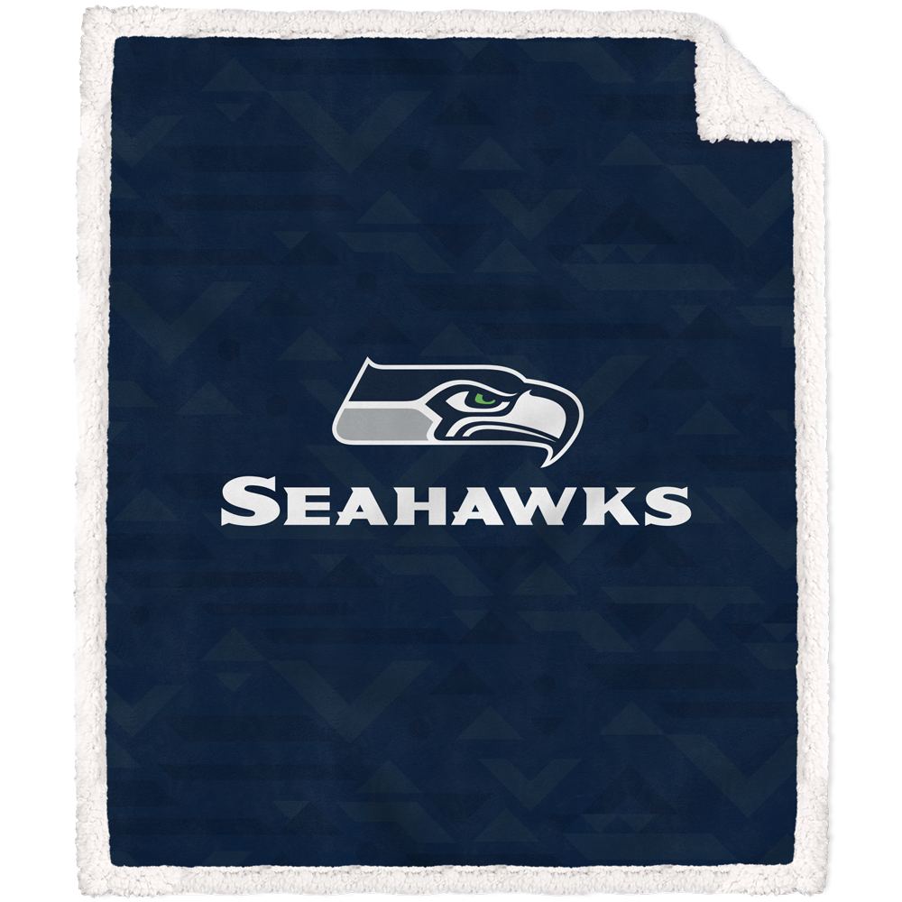 Seattle Seahawks Delta Poly Spandex Blanket with Sherpa