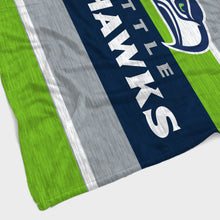 Load image into Gallery viewer, Seattle Seahawks Heathered Stripe Blanket
