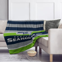 Load image into Gallery viewer, Seattle Seahawks Heathered Stripe Blanket
