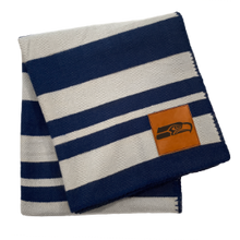 Load image into Gallery viewer, Seattle Seahawks Acrylic Stripe Throw Blanket
