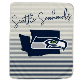Seattle Seahawks State Stripe Blanket