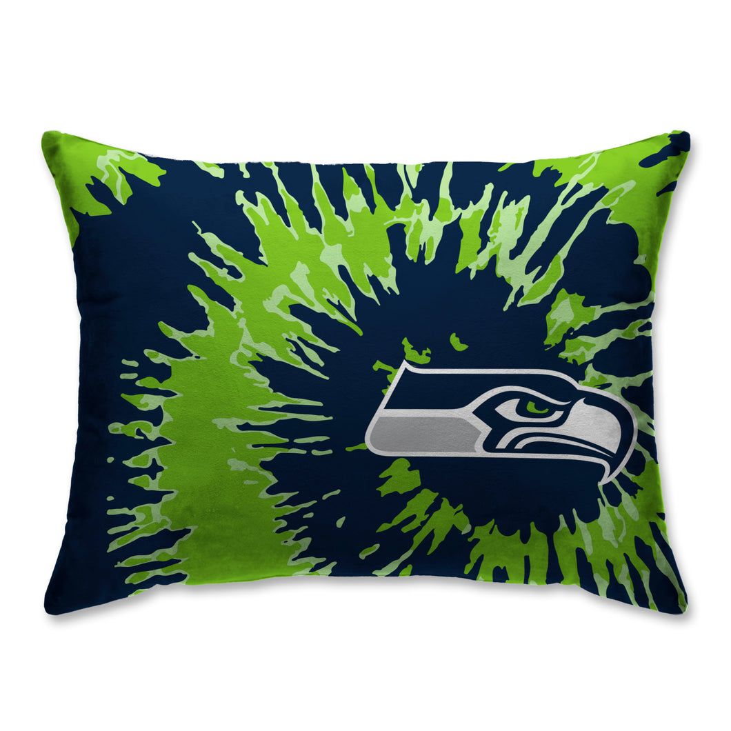 Seattle Seahawks Tie Dye Bed Pillow