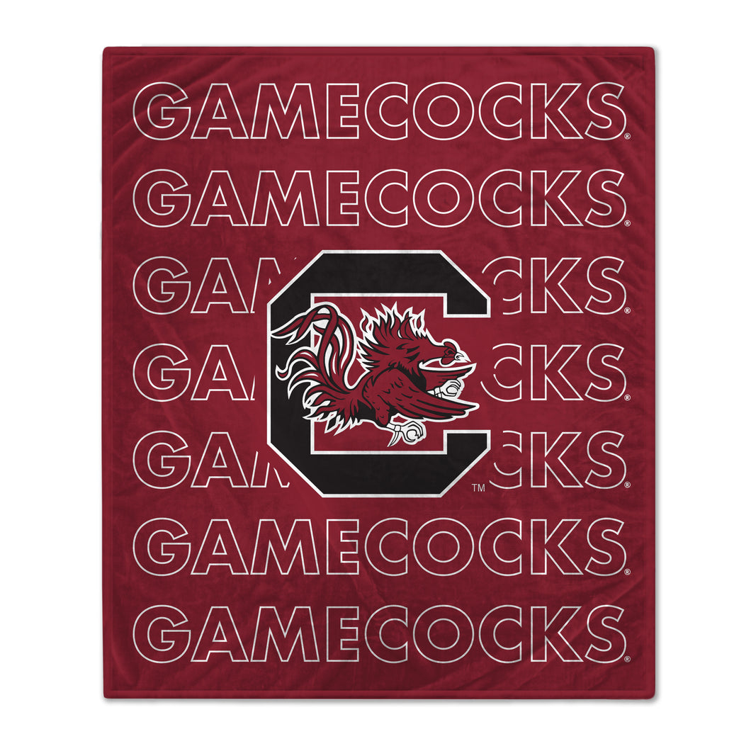 South Carolina Gamecocks Echo Wordmark Blanket