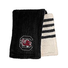 Load image into Gallery viewer, South Carolina Gamecocks Embossed Sherpa Stripe Blanket
