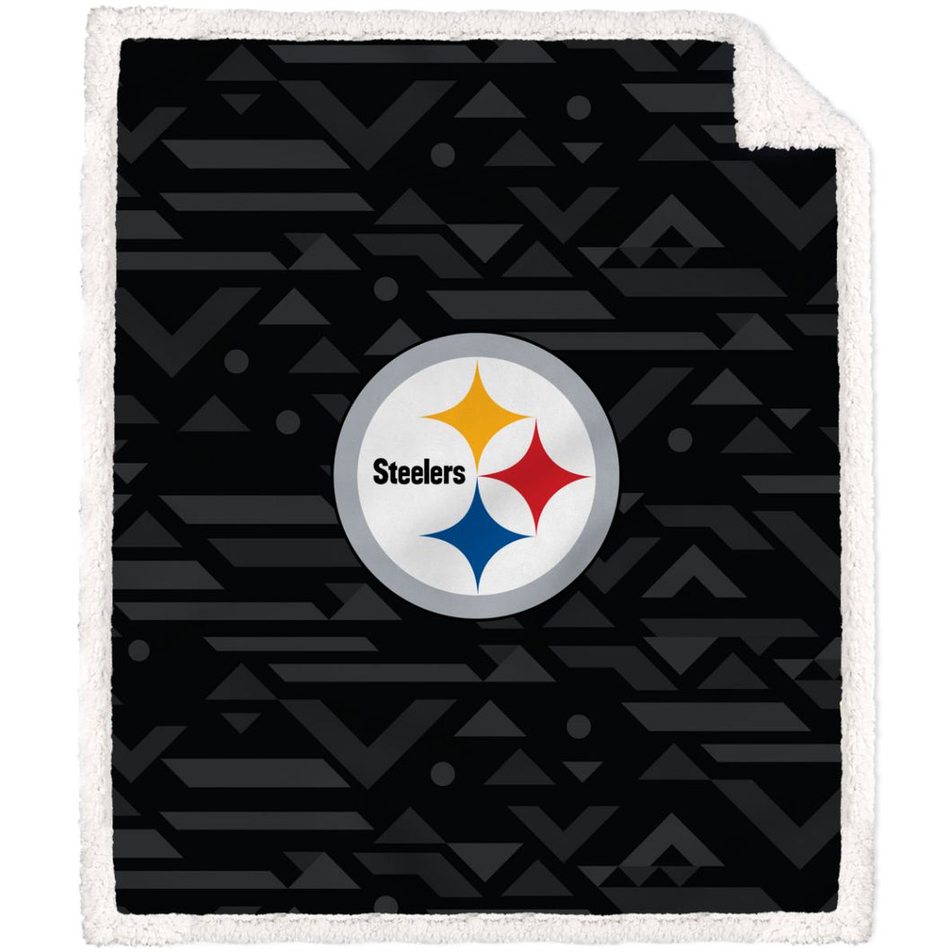 Pittsburgh Steelers Delta Poly Spandex Blanket with Sherpa