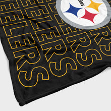 Load image into Gallery viewer, Pittsburgh Steelers Echo Wordmark Blanket
