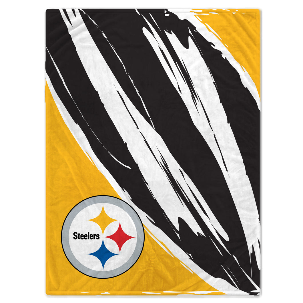 Pittsburgh Steelers Retro Jazz Oversized Blanket