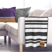 Load image into Gallery viewer, TCU Horned Frogs Acrylic Stripe Throw Blanket
