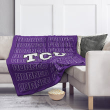 Load image into Gallery viewer, TCU Horned Frogs Echo Wordmark Blanket
