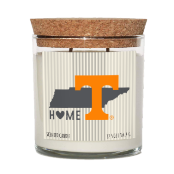 Tennessee Volunteers Home State Cork Top Candle