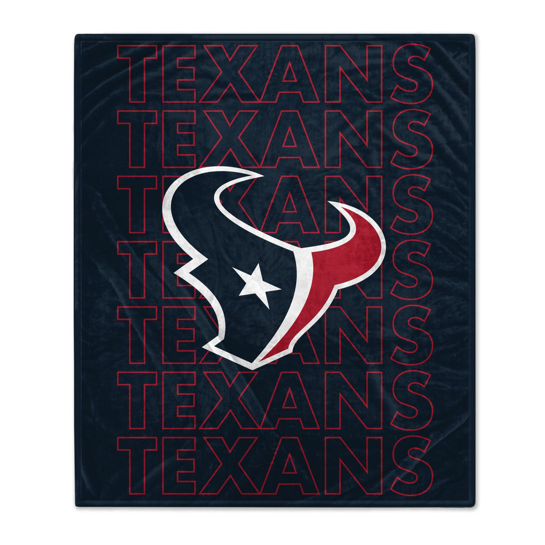 Houston Texans Echo Wordmark Blanket