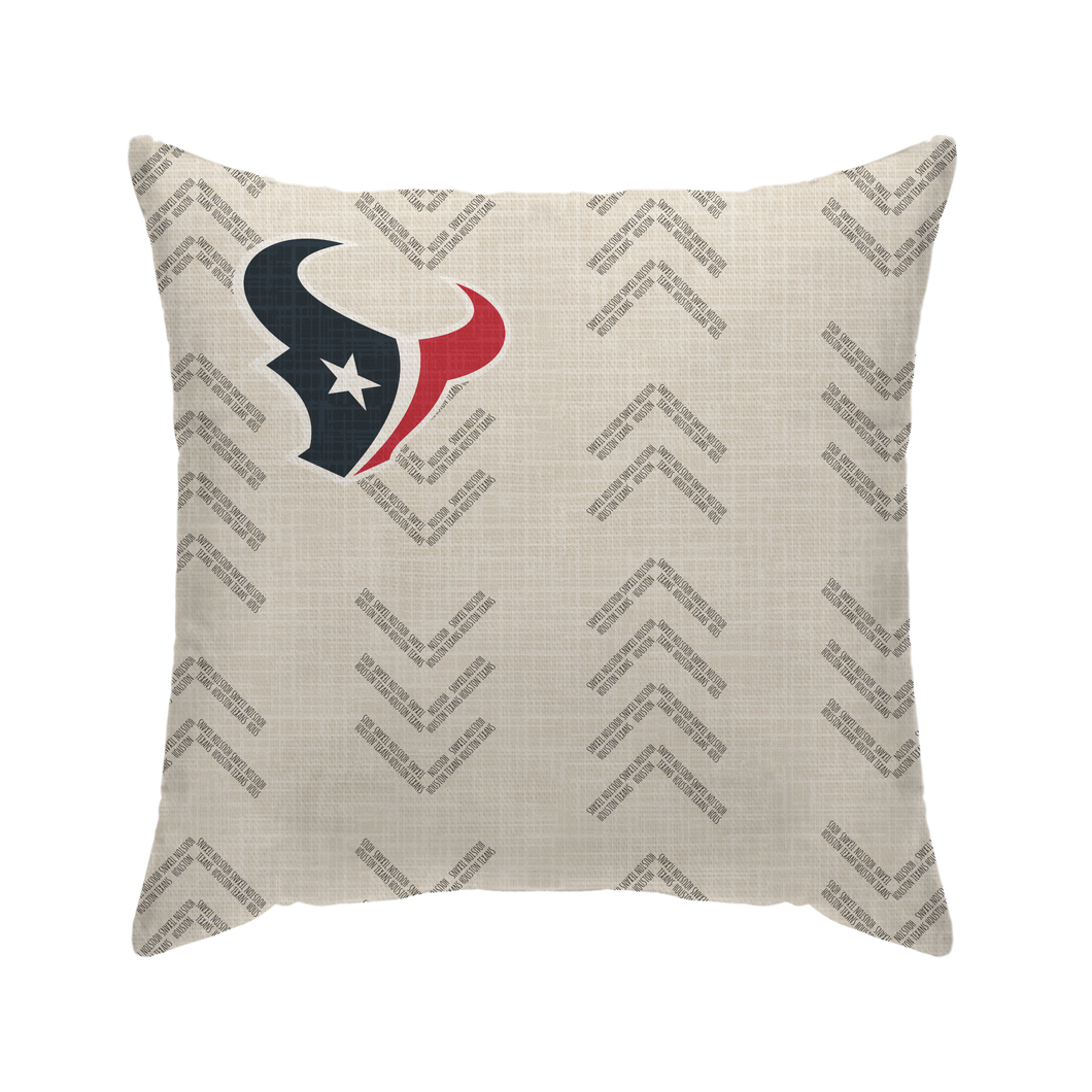 Houston Texans Word Mark Duck Cloth Decor Pillow