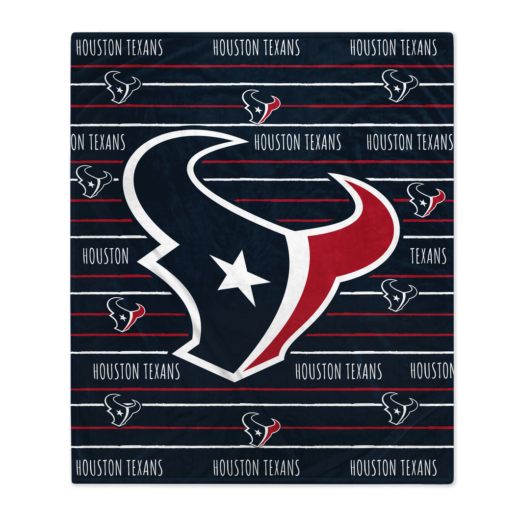 Houston Texans Logo Stripe Blanket