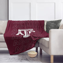 Load image into Gallery viewer, Texas A&amp;M Aggies Echo Wordmark Blanket
