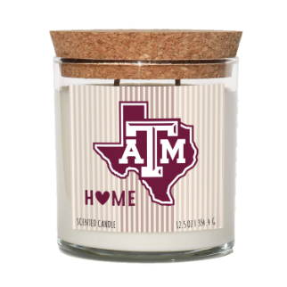 Texas A&M Aggies Home State Cork Top Candle