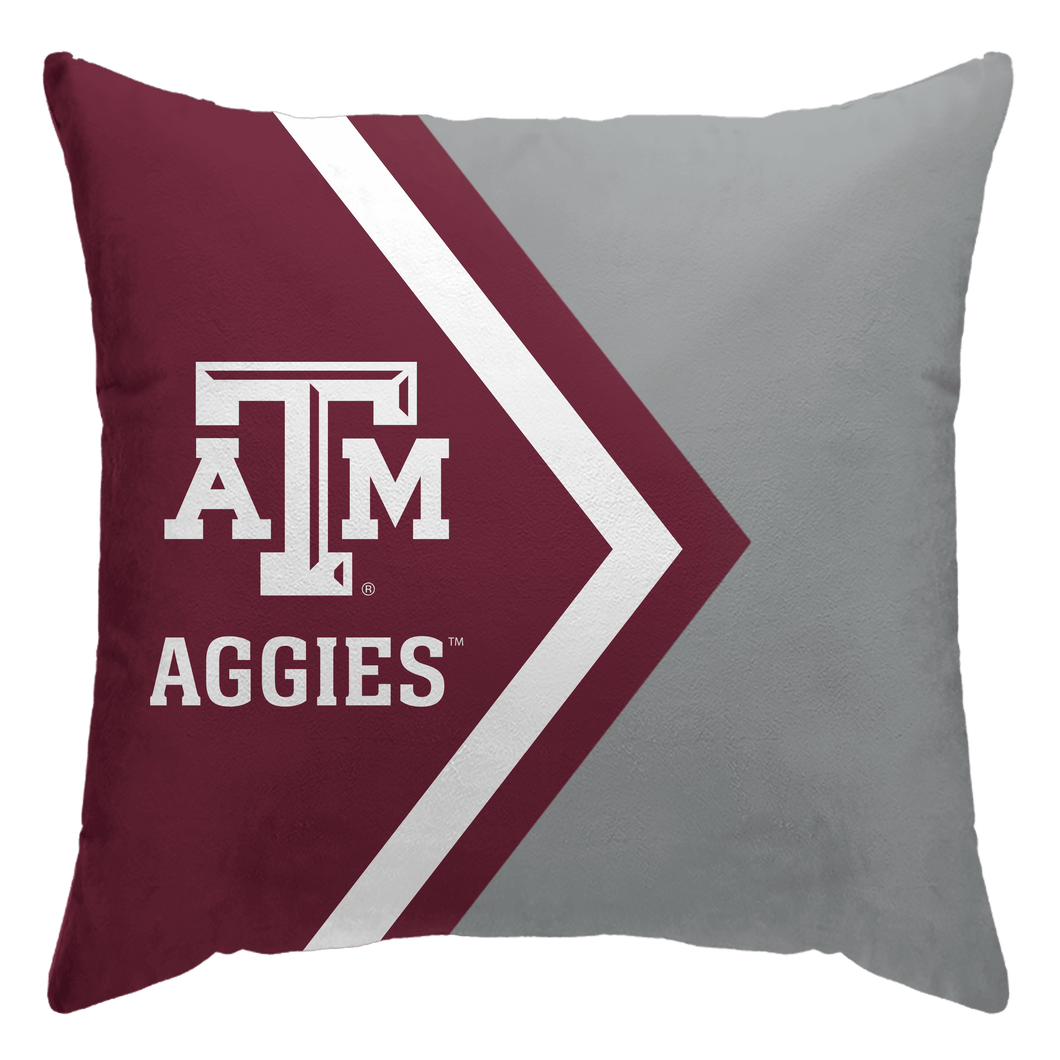 Texas A&M Aggies Side Arrow Poly Spandex Decor Pillow
