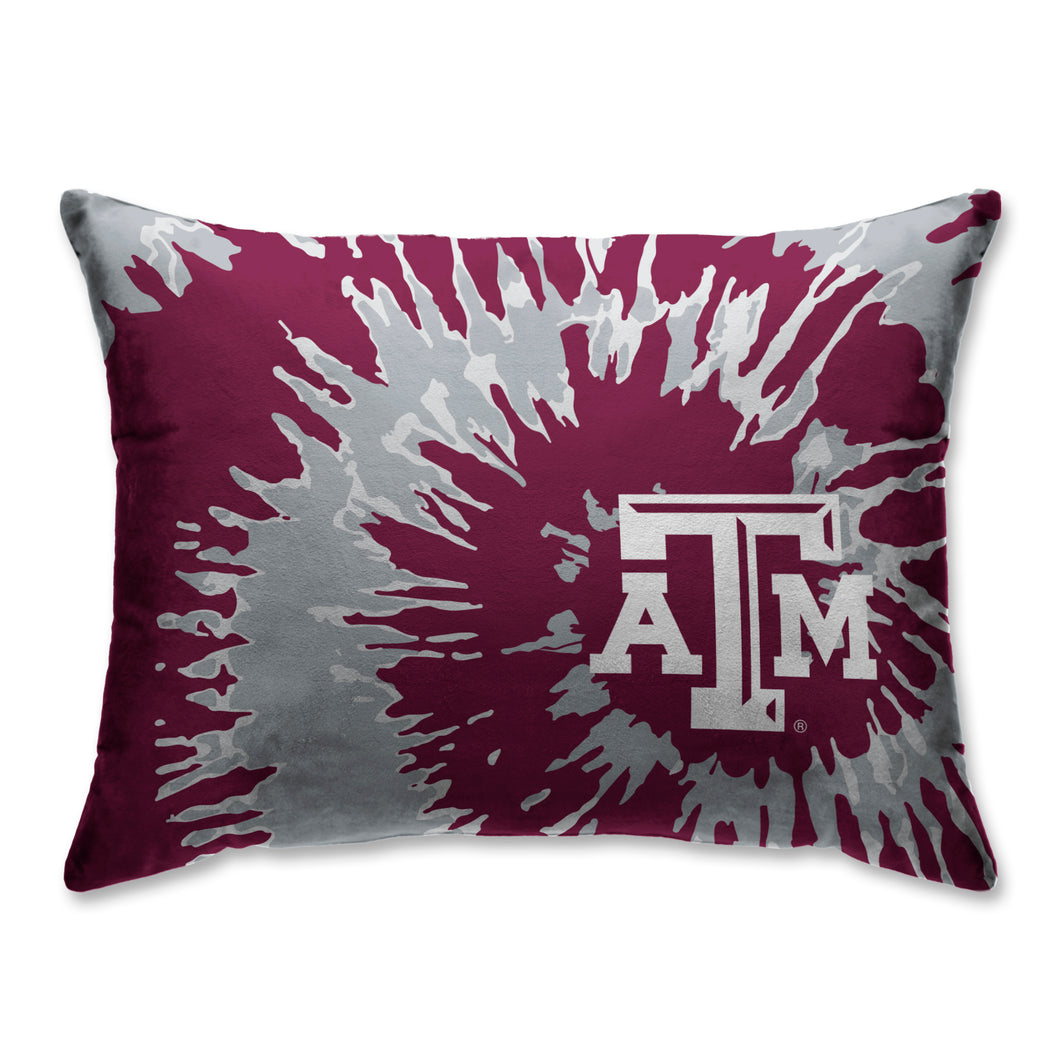 Texas A&M Aggies Tie Dye Bed Pillow