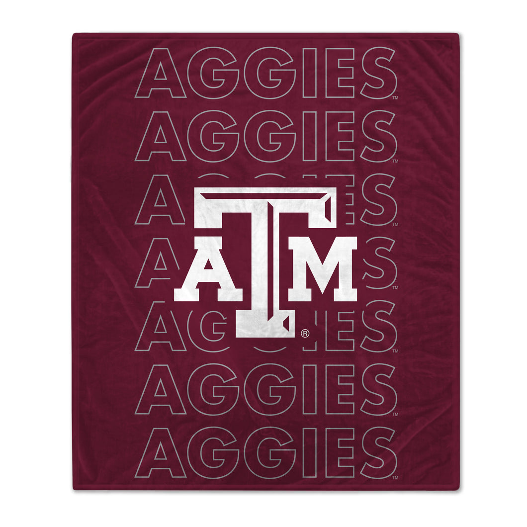Texas A&M Aggies Echo Wordmark Blanket