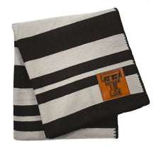 Load image into Gallery viewer, Texas Tech Red Raiders Acrylic Stripe Throw Blanket
