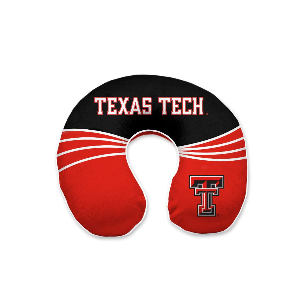 Texas Tech Red Raiders Wave Memory Foam Travel Pillow