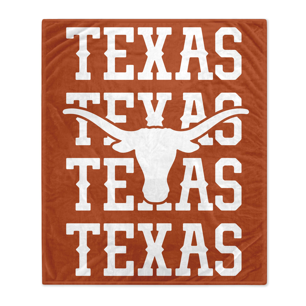 Texas Longhorns Echo Wordmark Blanket