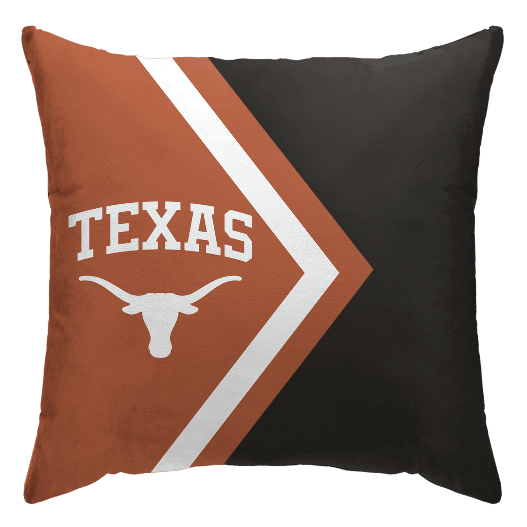 Texas Longhorns Side Arrow Poly Spandex Decor Pillow