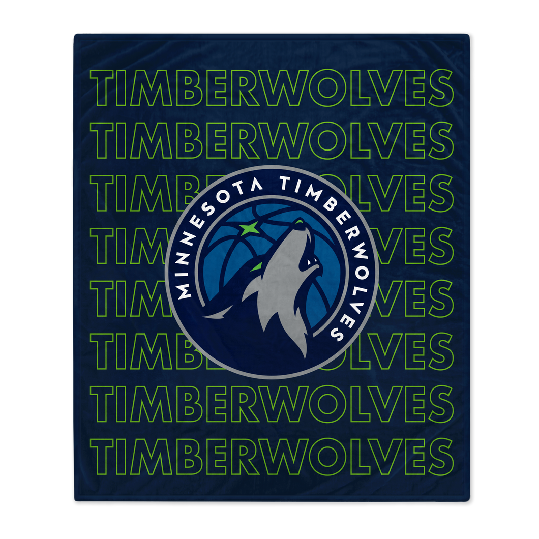 Minnesota Timberwolves Echo Wordmark Blanket