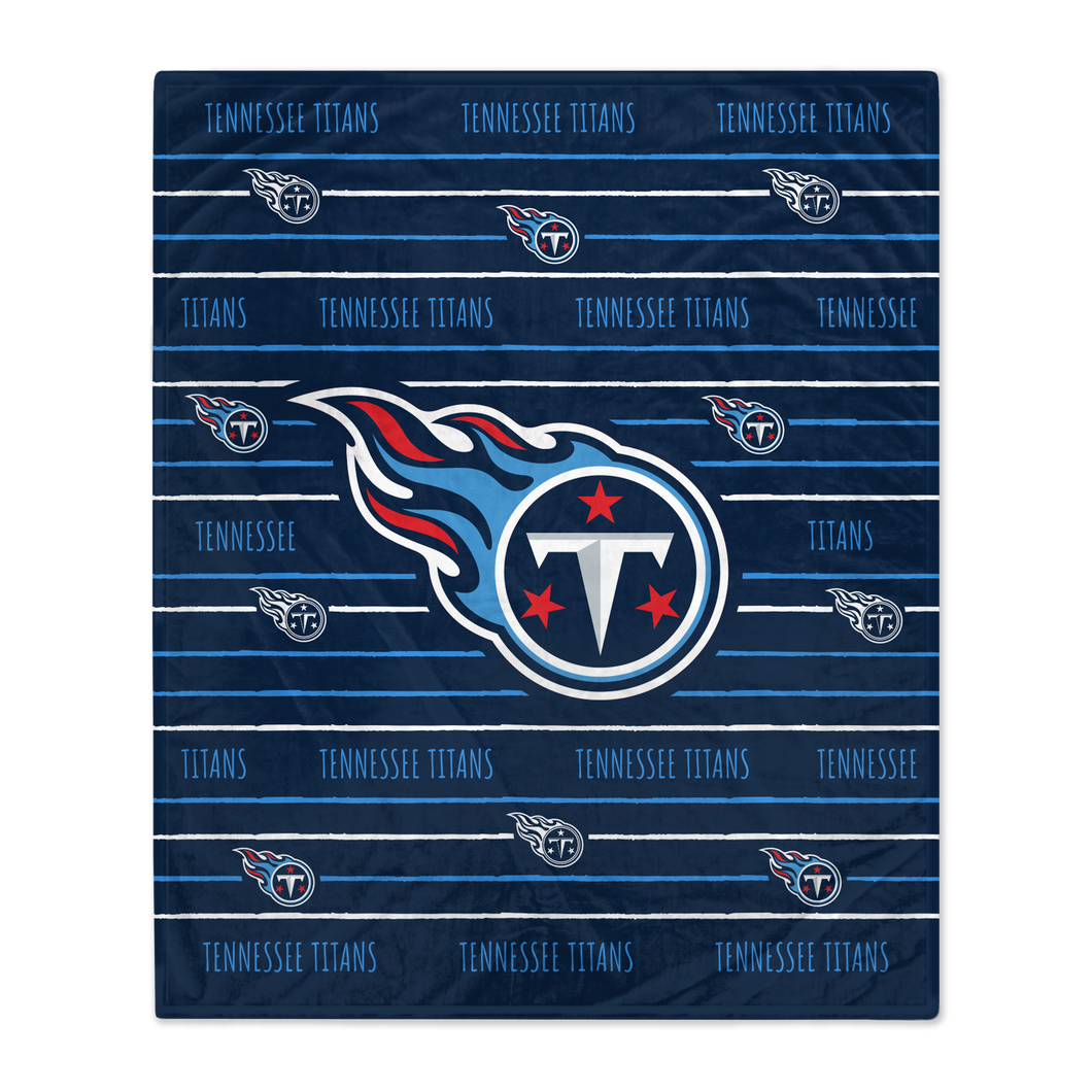 Tennessee Titans Logo Stripe Blanket