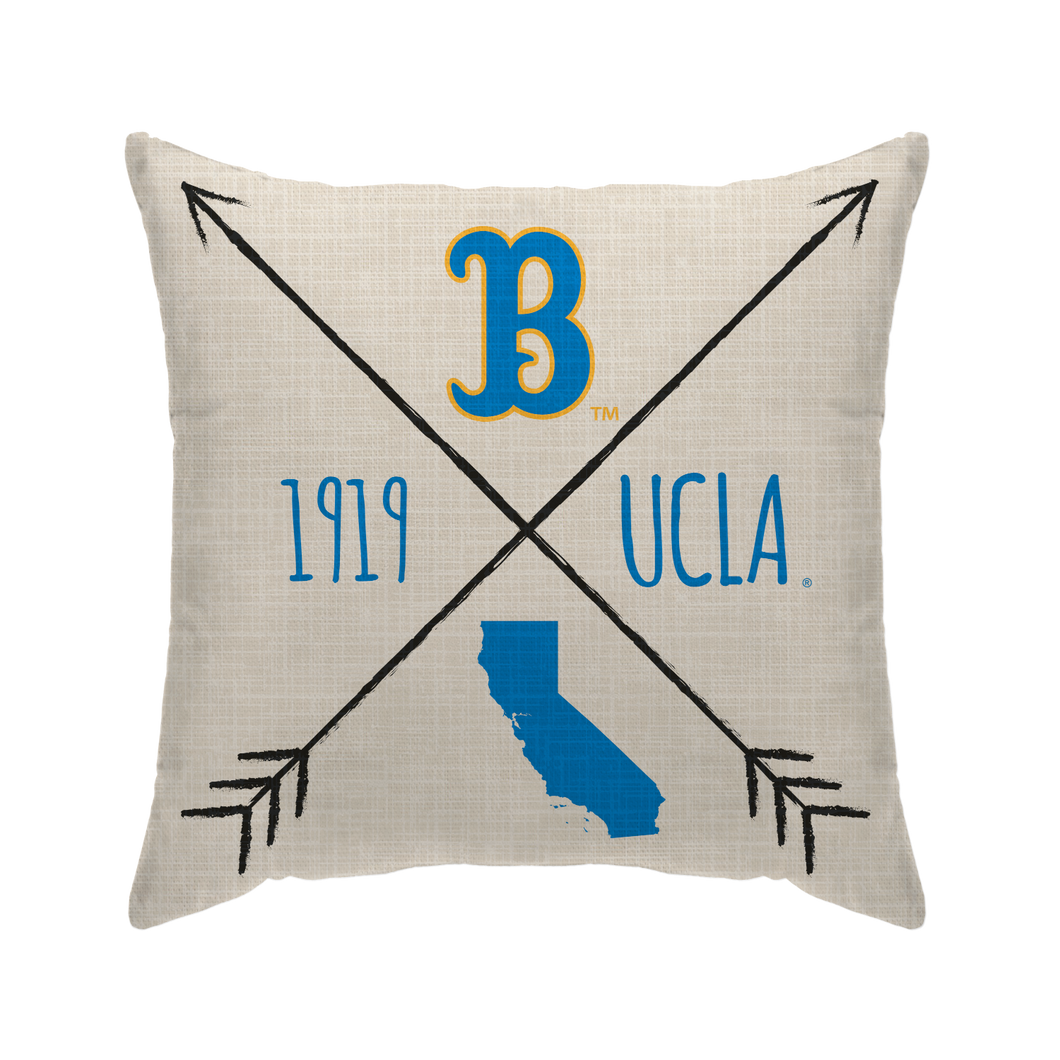 UCLA Bruins Cross Arrow Duck Cloth Decor Pillow