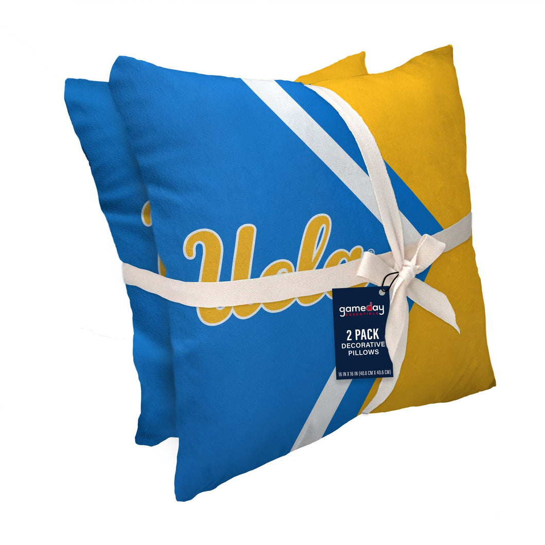 UCLA Bruins Side Arrow 2 Pack Decor Pillows