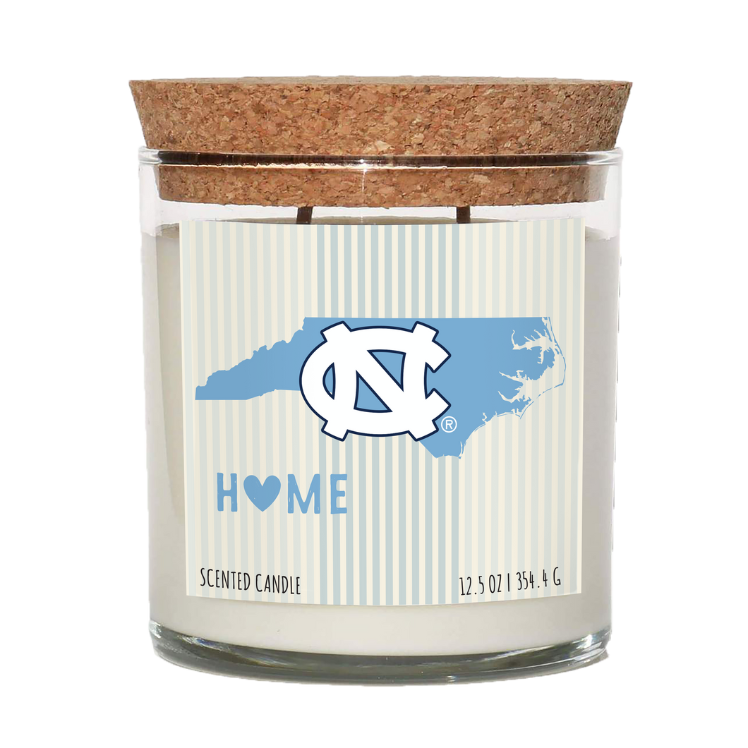 North Carolina Tar Heels Home State Cork Top Candle