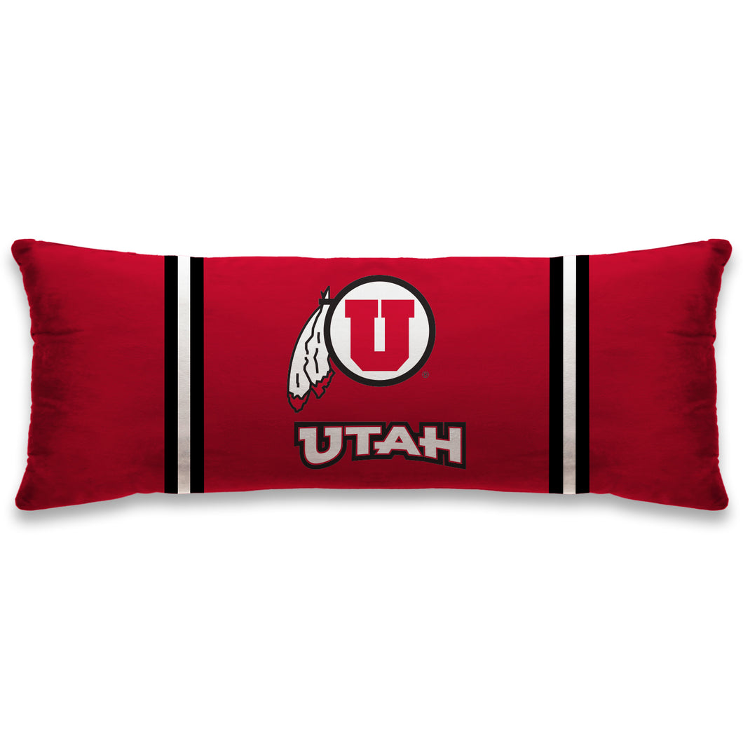 Utah Utes Standard Logo Body Pillow