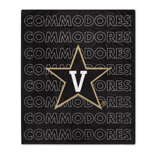 Load image into Gallery viewer, Vanderbilt Commodores Echo Wordmark Blanket
