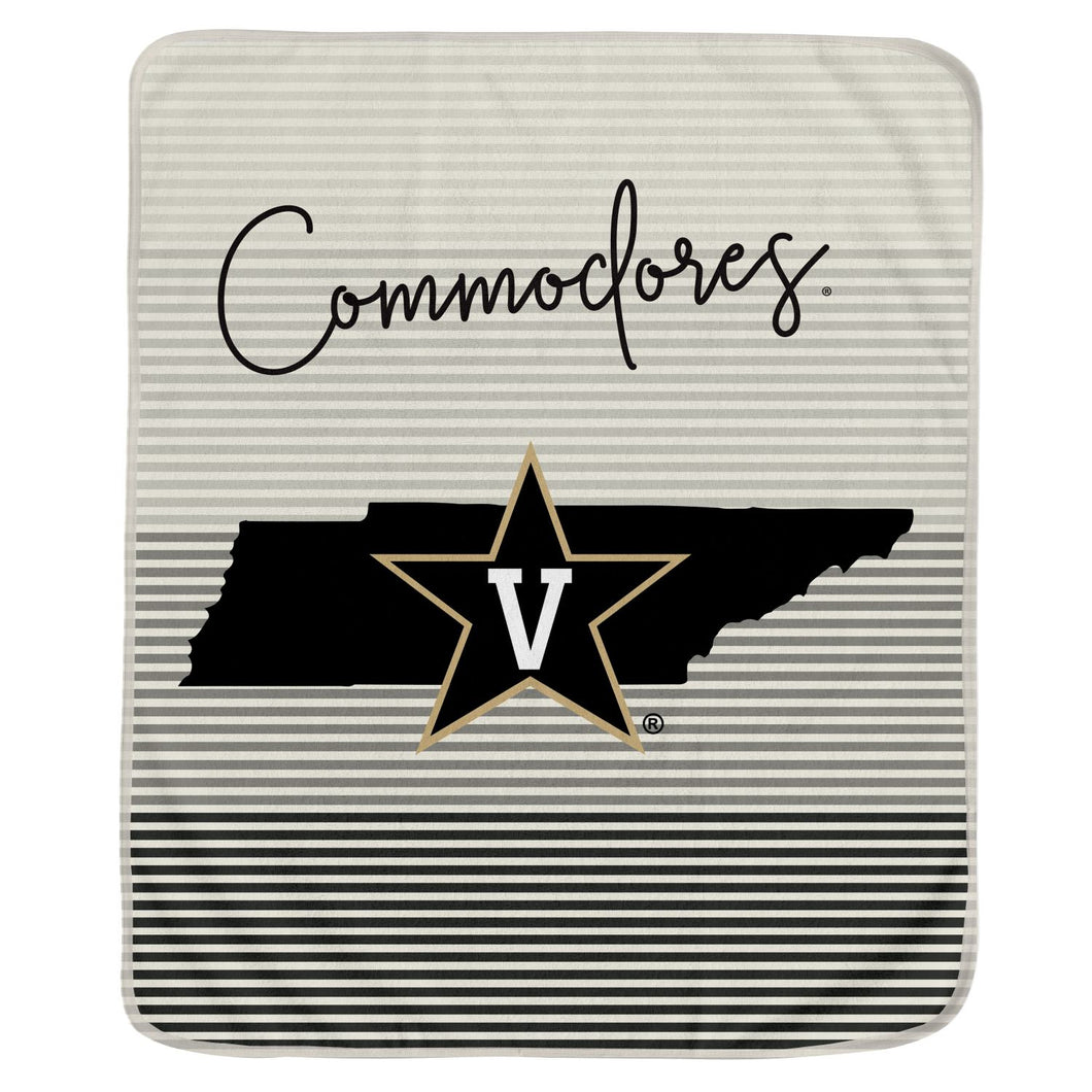 Vanderbilt Commodores State Stripe Blanket