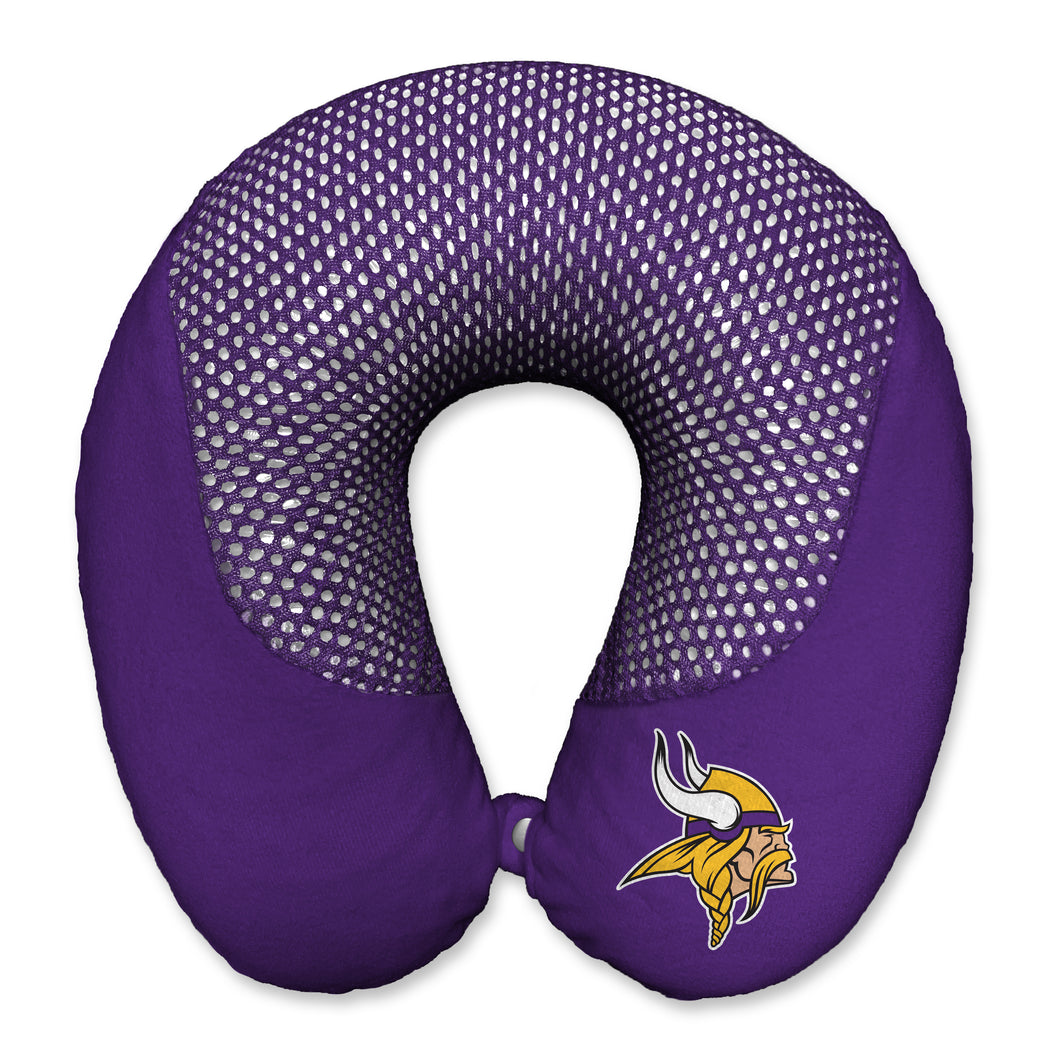 Minnesota Vikings Cooling Gel Memory Foam Travel Pillow