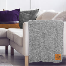 Load image into Gallery viewer, Minnesota Vikings Two Tone Sweater Knit Blanket
