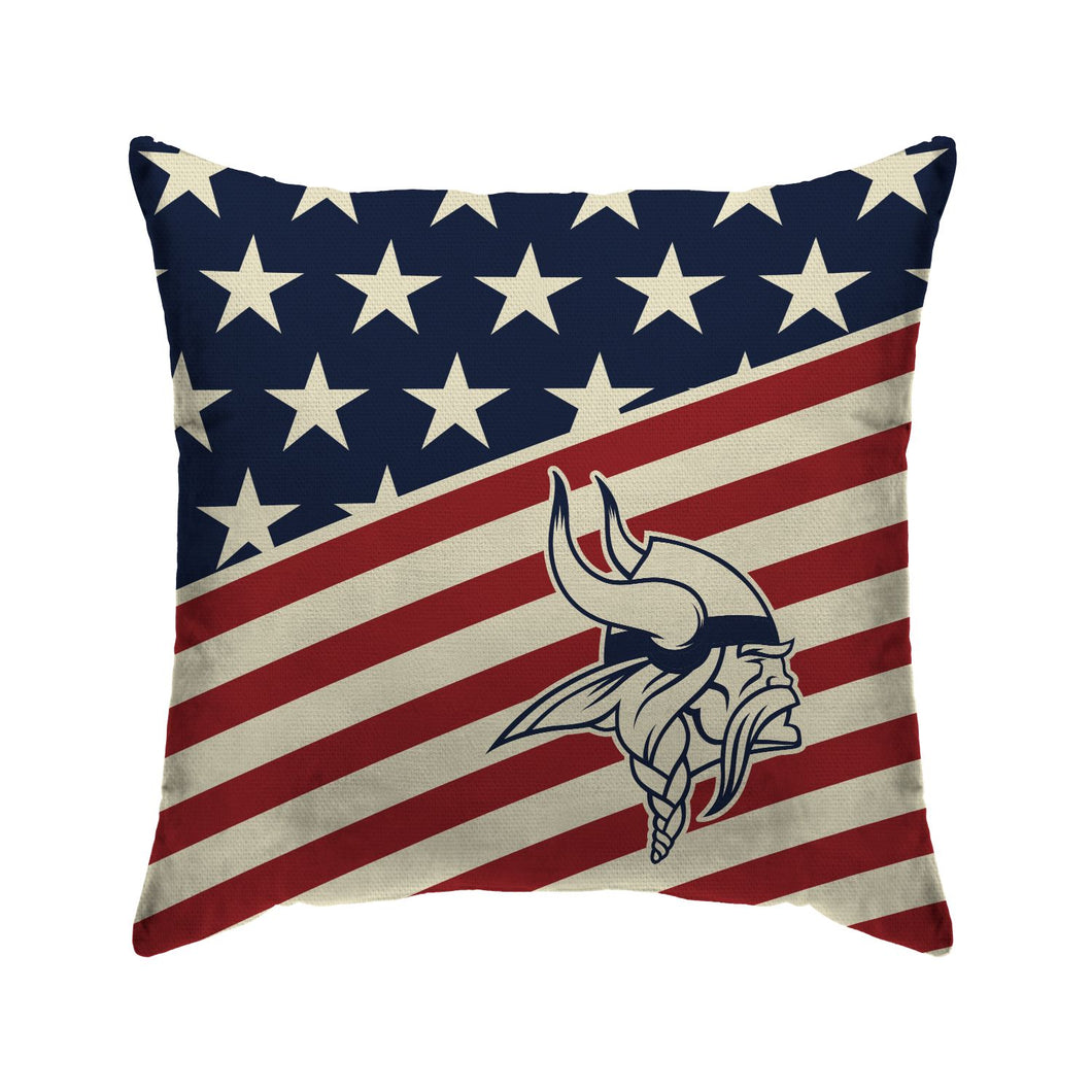 Minnesota Vikings Americana Duck Cloth Decor Pillow