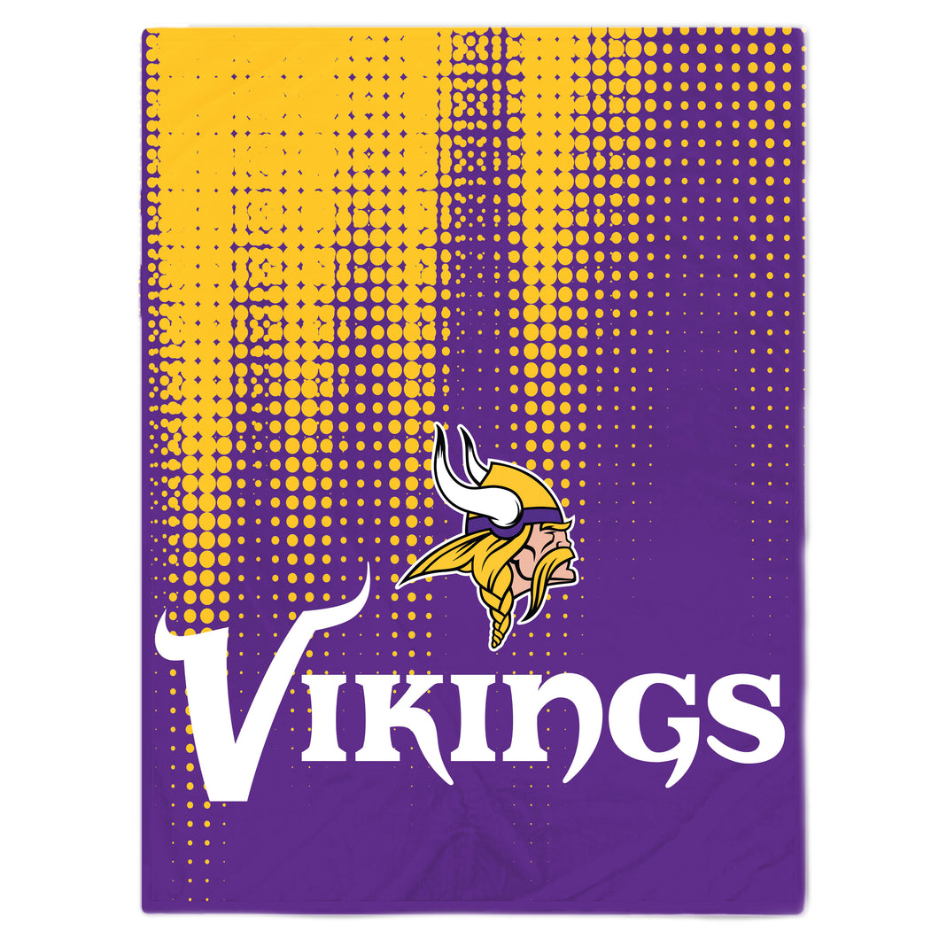 Minnesota Vikings Half Tone Drip Blanket