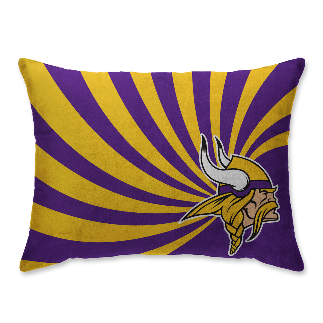 Minnesota Vikings Wave Super Plush Bed Pillow