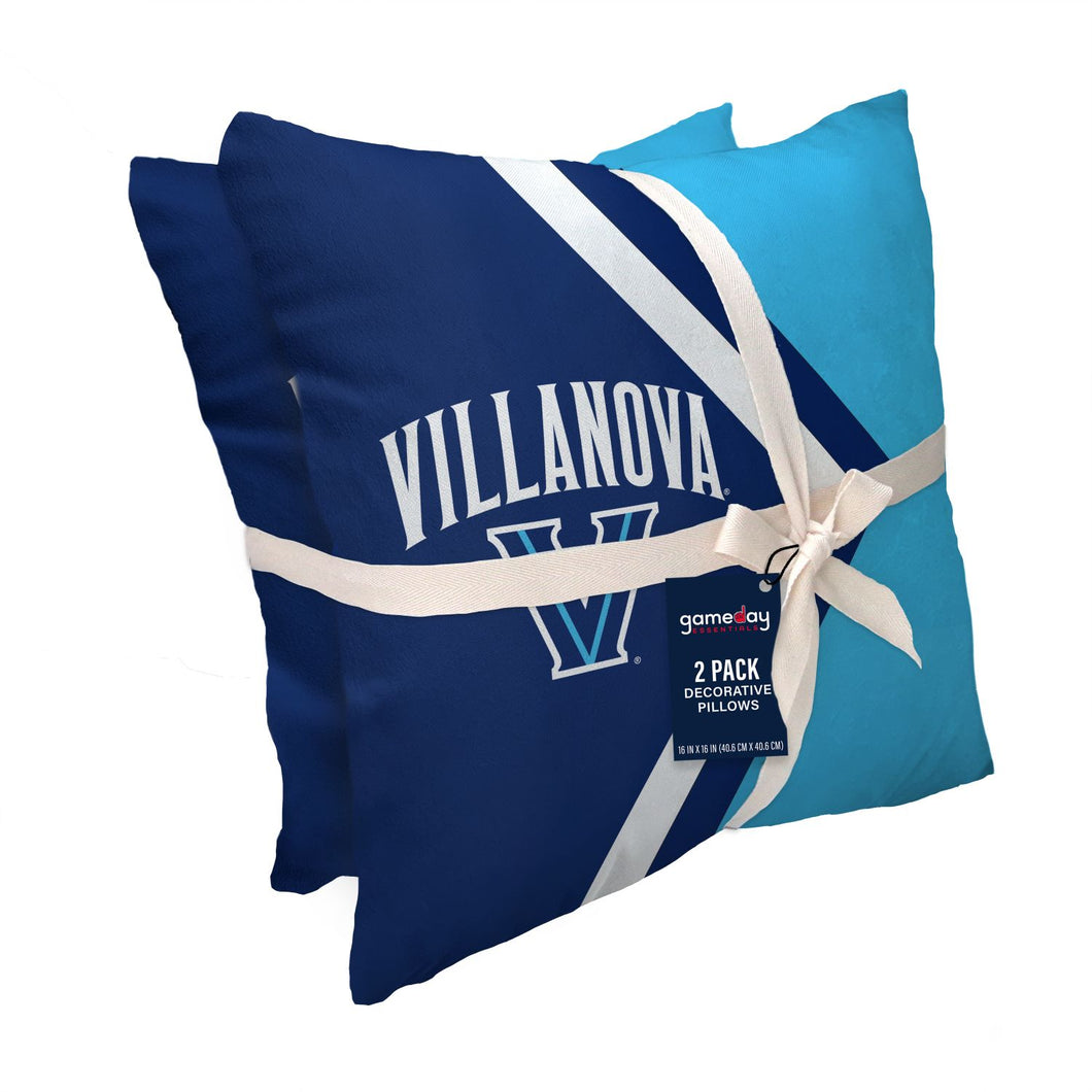 Villanova Wildcats Side Arrow 2 Pack Decor Pillows