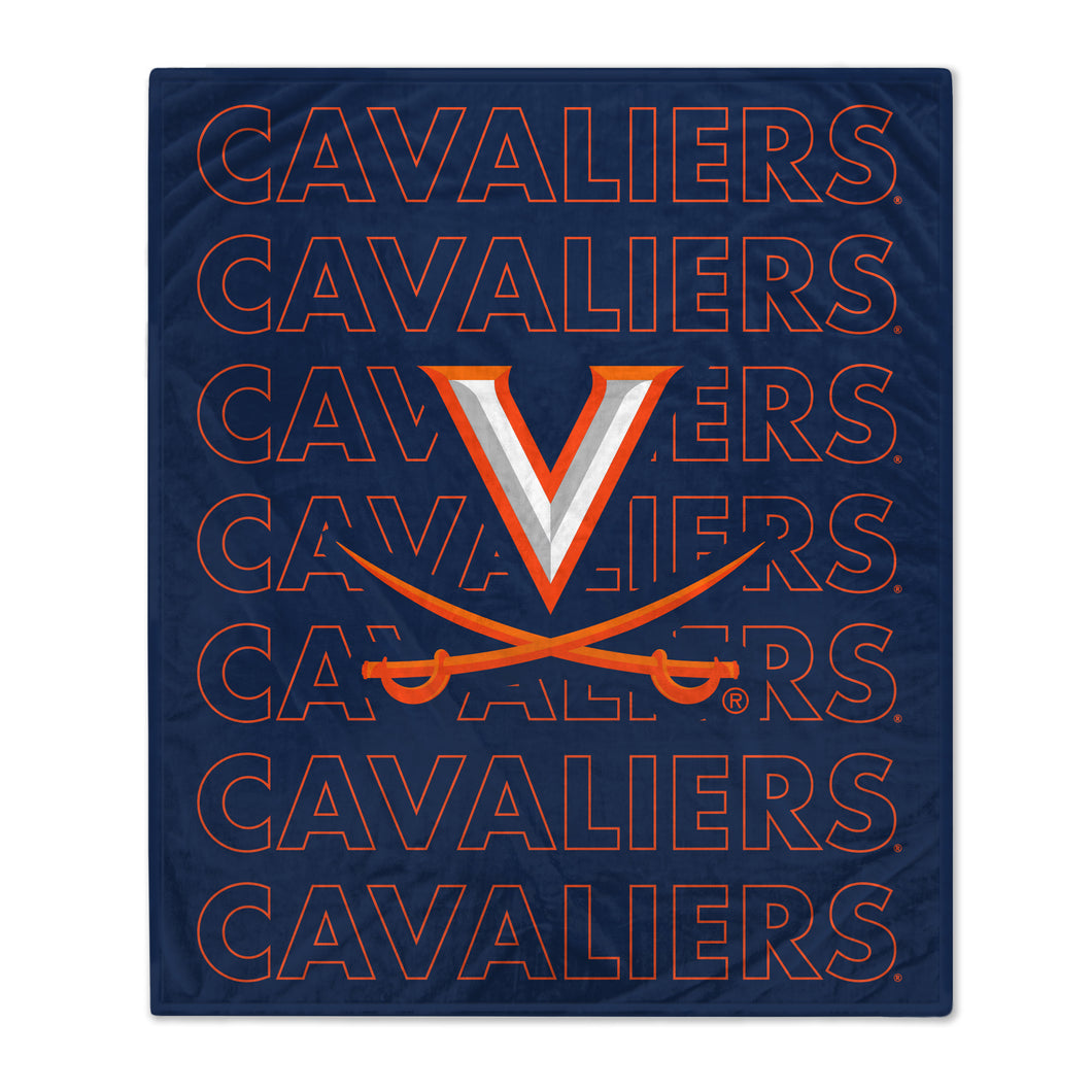 Virginia Cavaliers Echo Wordmark Blanket