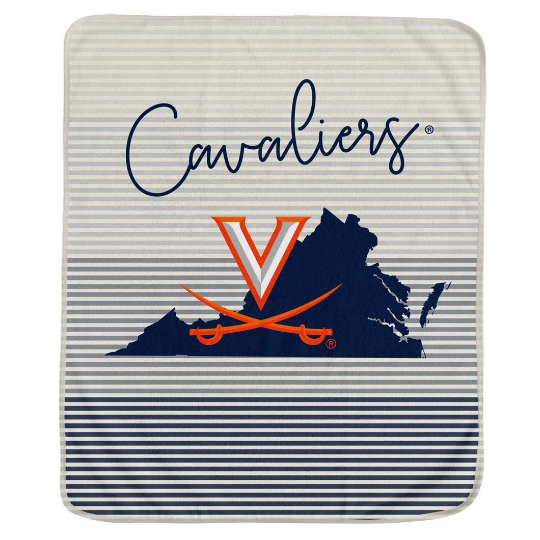 Virginia Cavaliers State Stripe Blanket