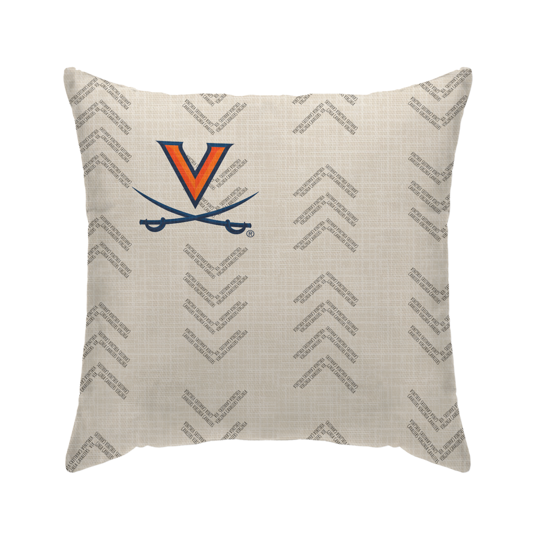 Virginia Cavaliers Word Mark Duck Cloth Decor Pillow