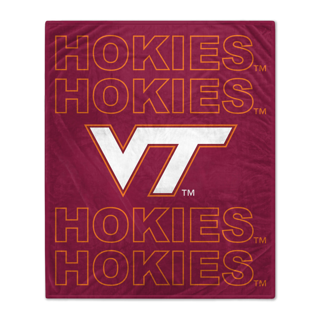 Virginia Tech Hokies Echo Wordmark Blanket