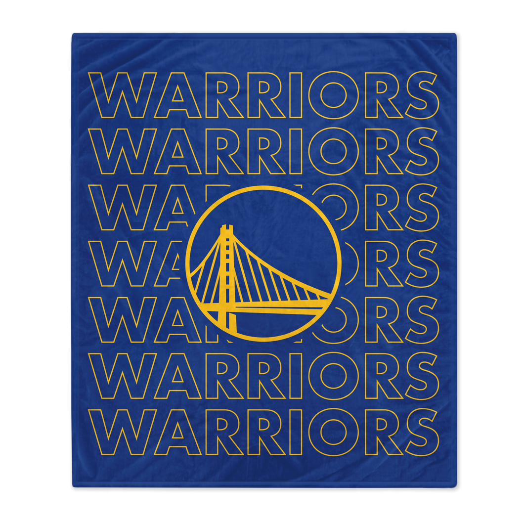 Golden State Warriors Echo Wordmark Blanket