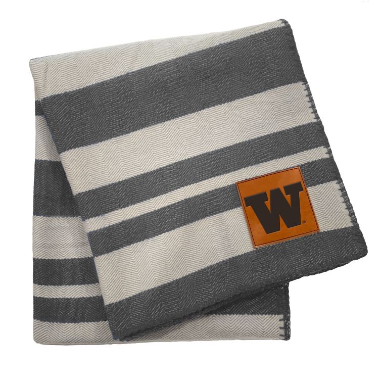 Washington Huskies Acrylic Stripe Throw Blanket