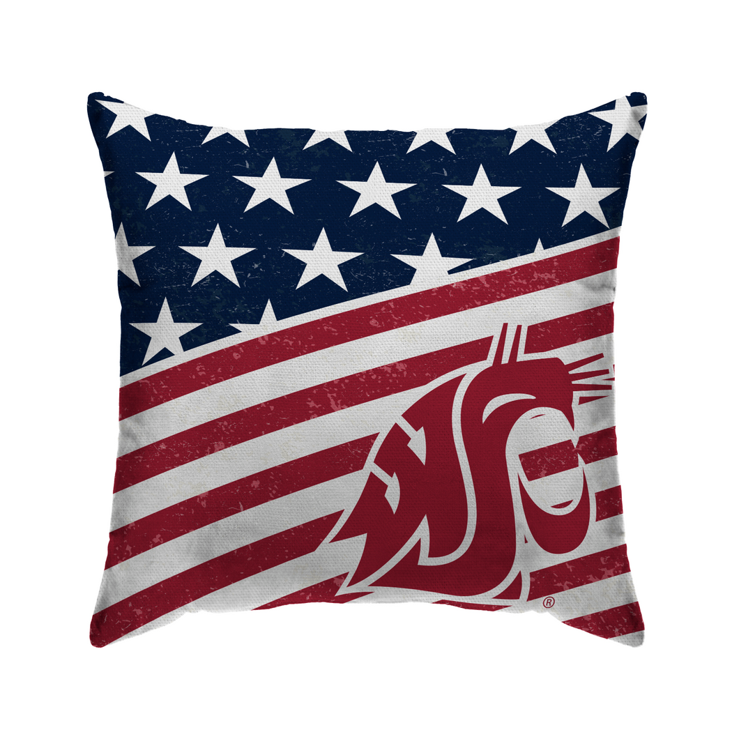 Washington State Cougars Americana Duck Cloth Decor Pillow