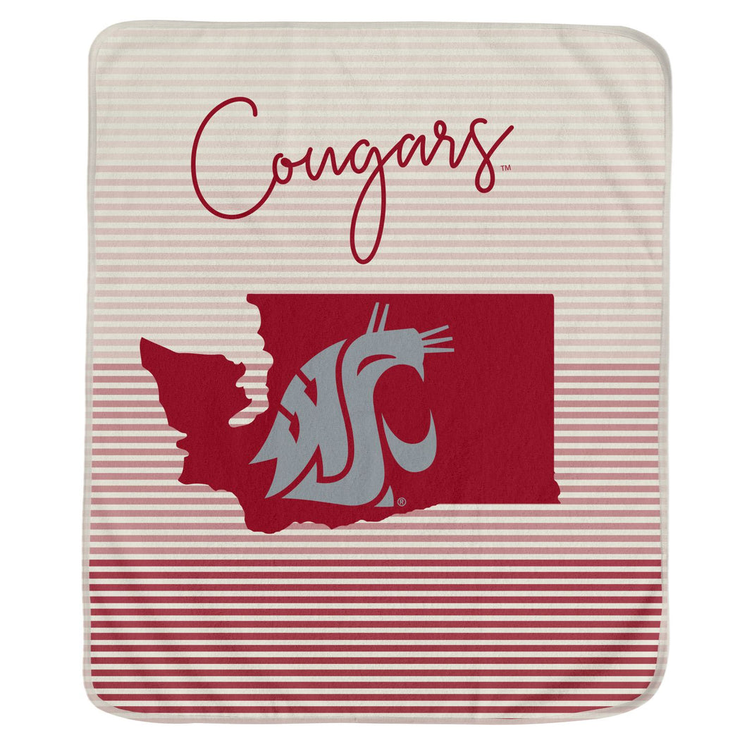 Washington State Cougars State Stripe Blanket