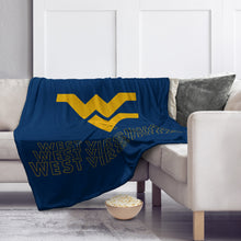 Load image into Gallery viewer, West Virginia Mountaineers Echo Wordmark Blanket
