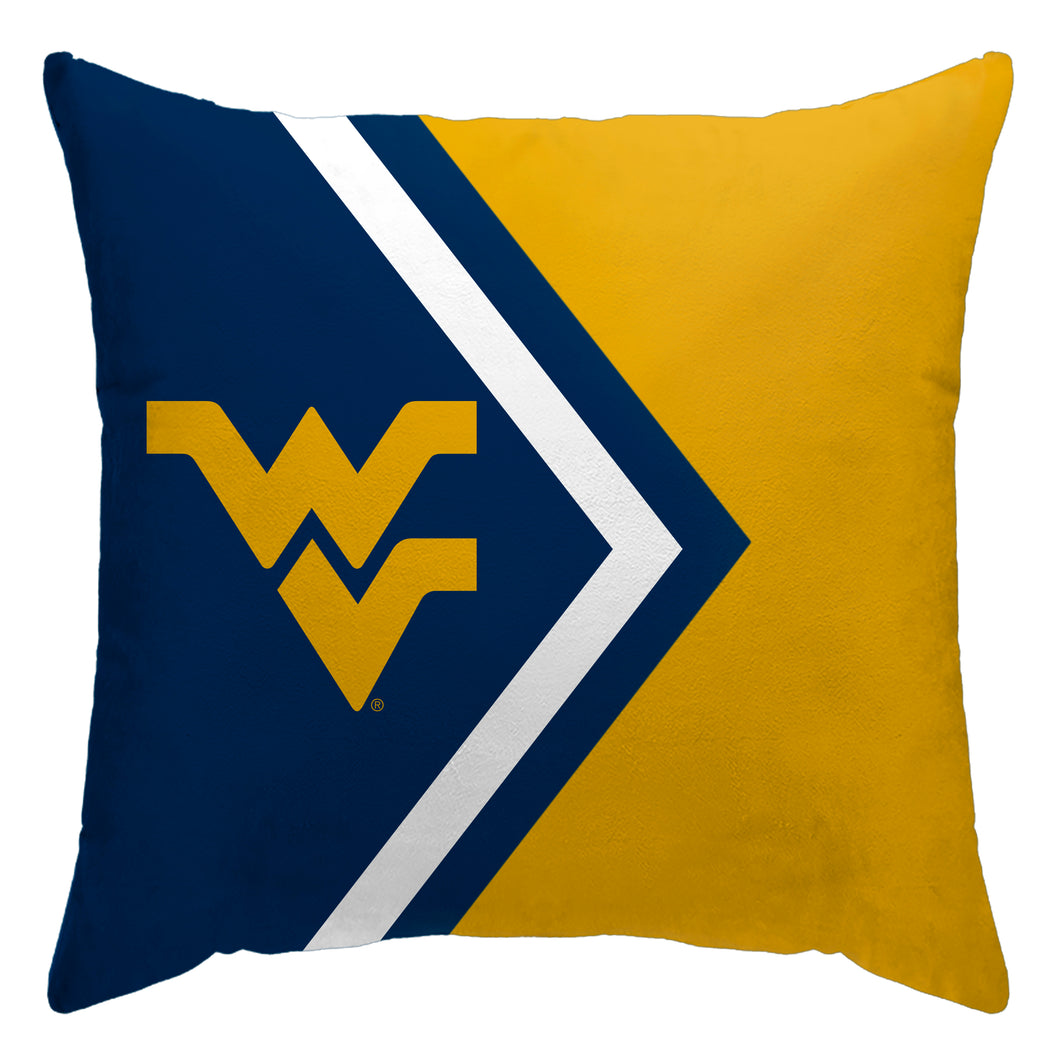 West Virginia Mountaineers Side Arrow Poly Spandex Decor Pillow